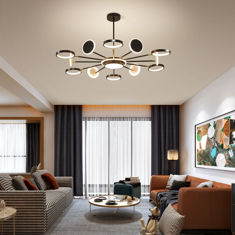 Eisenrahmen Kronleuchter Beleuchtungsbestand Moderner Kronleuchter anheizt Licht für Wohnzimmer