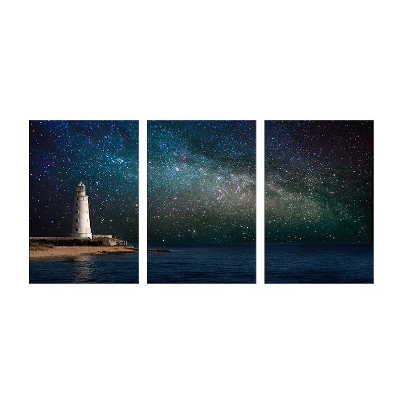 Astronomy Phenomena Wall Decor Modern Multi-Piece Bedroom Canvas Print, Multiple Size Options