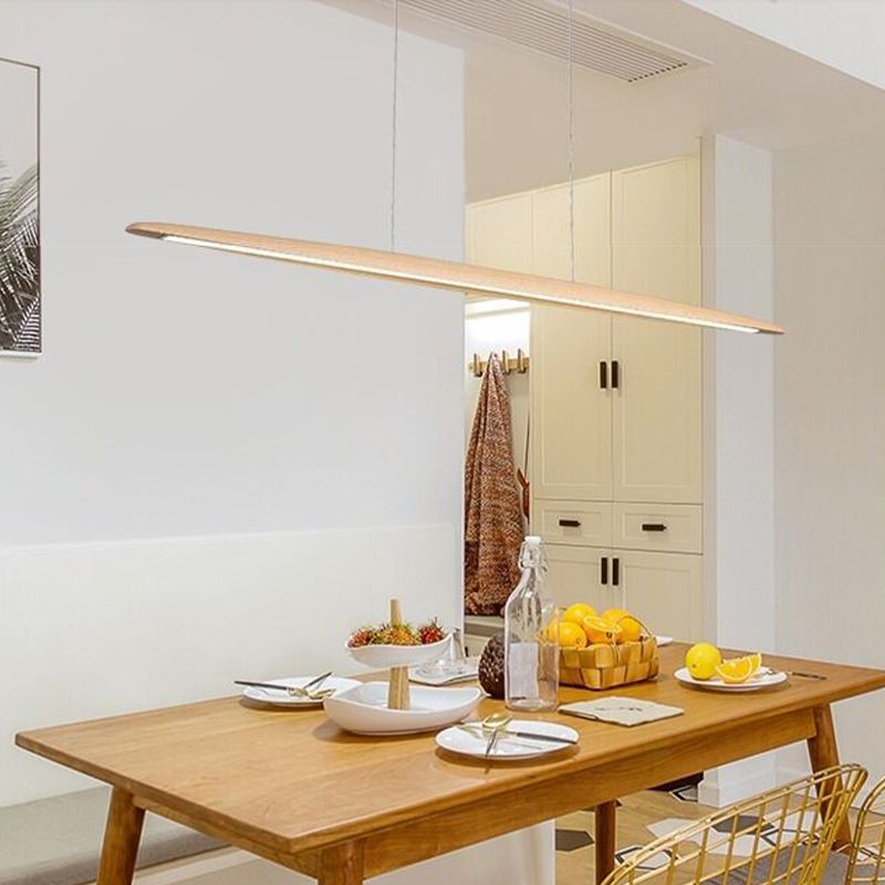 Modern Single Brown/Beige Kitchen Island Lighting LED Island Pendant Lighting