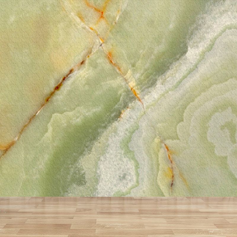 Modern Faux Marble Mural Non-Woven Texture Waterproof Light Color Wall Art for Bedroom