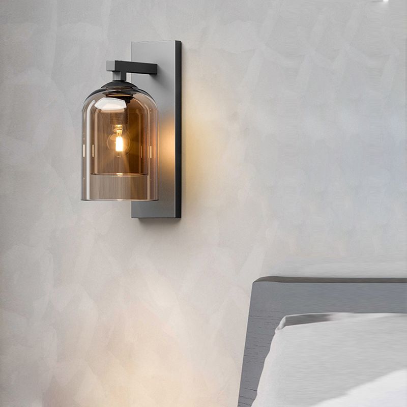 Exquisite Creative Wall Light Sconce Inner Glass Shade Wall Mount Light for Corridor Bedroom