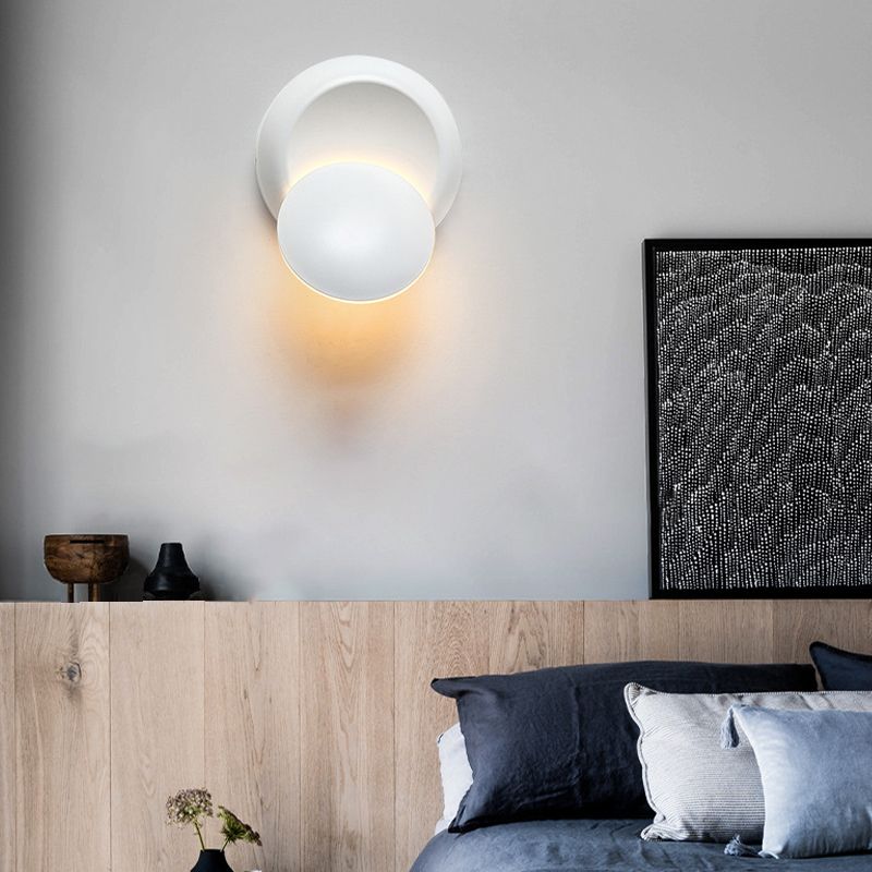Modern Rotatable Wall Light Sconces Metal 1 Light Wall Lighting Fixtures