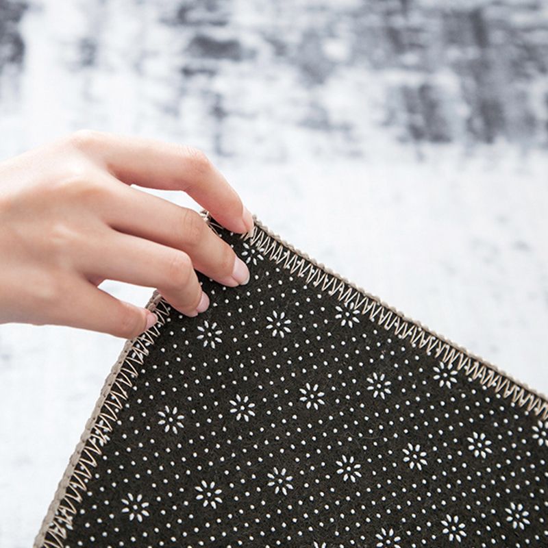 Feste Farbe Blumendruck Teppich Polyester Old Teppich nicht rutschfestem Innenteppich für die Heimdekoration