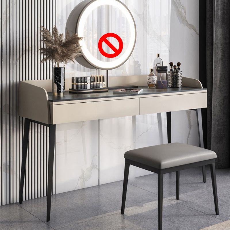 2-Drawer Make-up Vanity Contemporary Makeup Vanity Desk Table