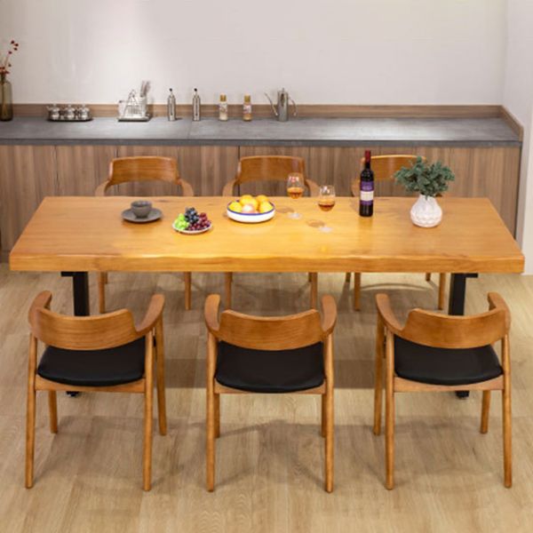 Modern Solid Wood Dining Table Set 1/2/4 Pieces Dining Set for Home Use