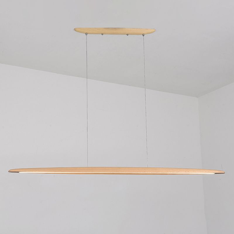 Luci a ciondolo da cucina moderna Lampaggio di illuminazione isola lineare in metallo