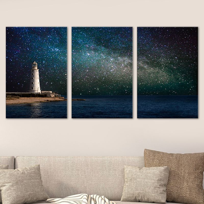 Astronomy Phenomena Wall Decor Modern Multi-Piece Bedroom Canvas Print, Multiple Size Options