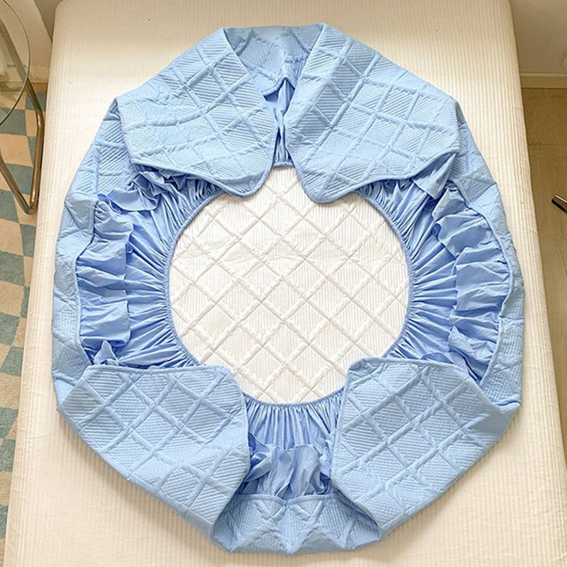 Water Resistant Fitted Sheet Solid Color Sheet 1 Piece Bed Sheet