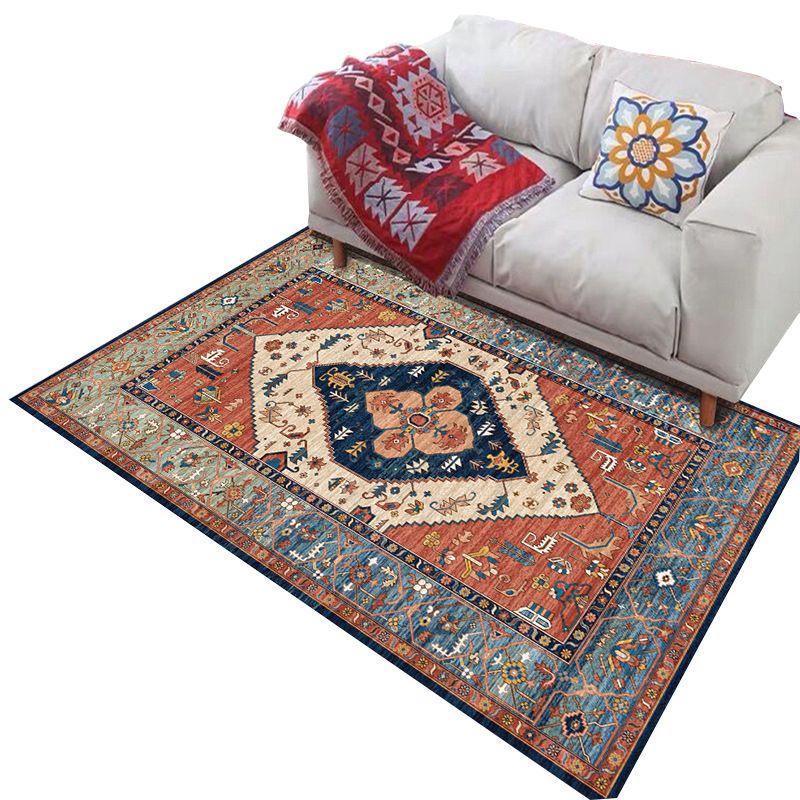 Tapis de géométrie audacieux Polypropylène Bohemia Carpet Pet Friendly Machine Washable Not Slip Rapier pour le salon