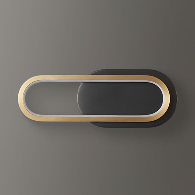 Modern Simple Wall Lamp LED Wall Mount Lamp with Silica Gel Shade for Bedroom