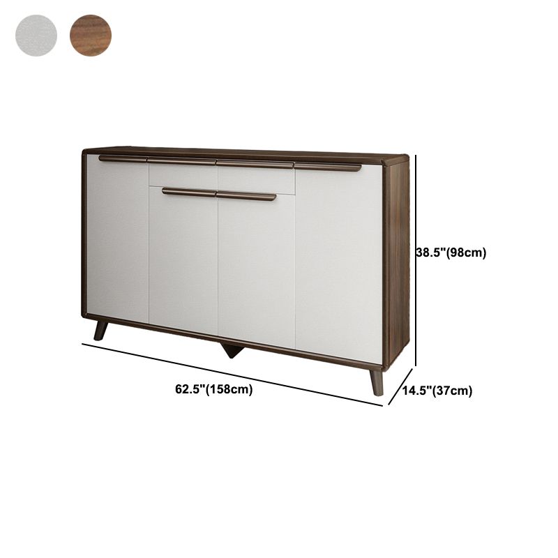Industrial Wood Accent Cabinet Bar Pulls Straight Legs Cabinet