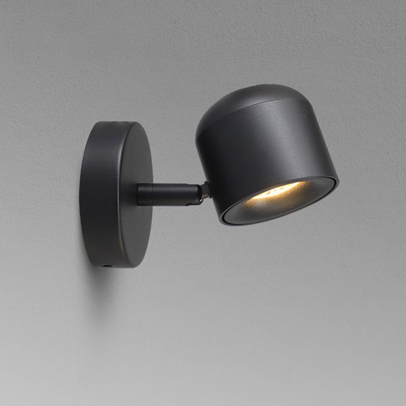 Luce da parete in stile muro ombreggiato in metallo per la camera da letto