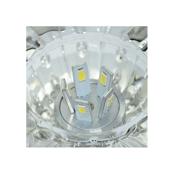 Luminaire de plafond géométrique à montage encastré contemporain avec trou de 2 à 3,5 po de diamètre