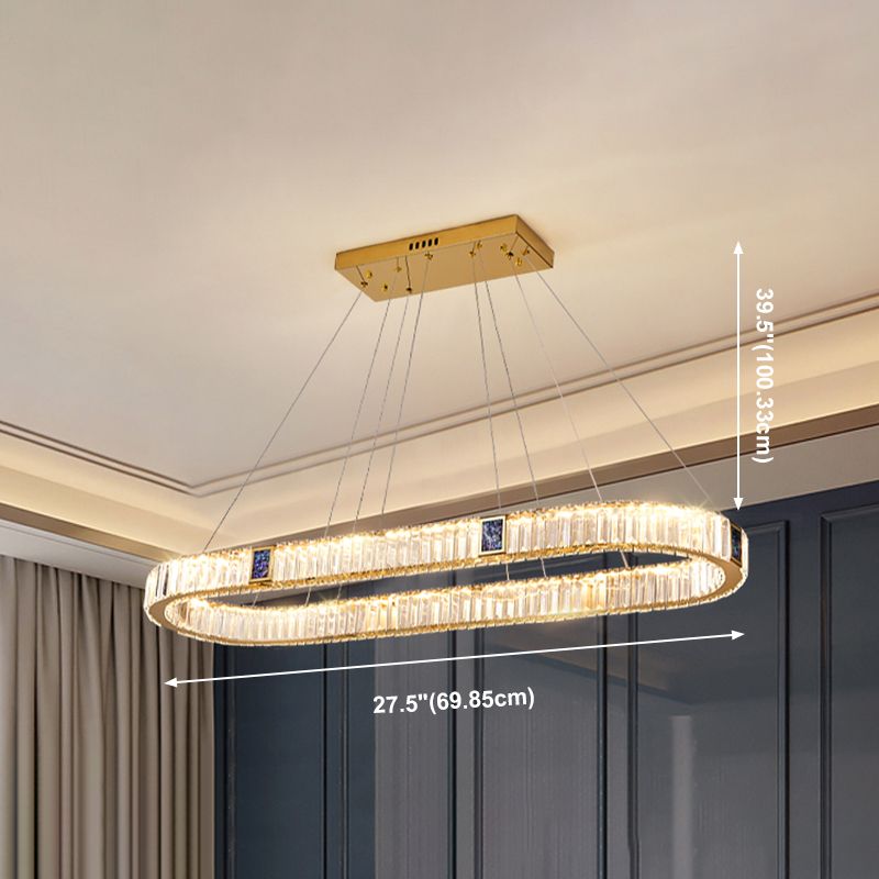 Crystal Hanging Pendant Lights Contemporary Hanging Lamps for Dining Room