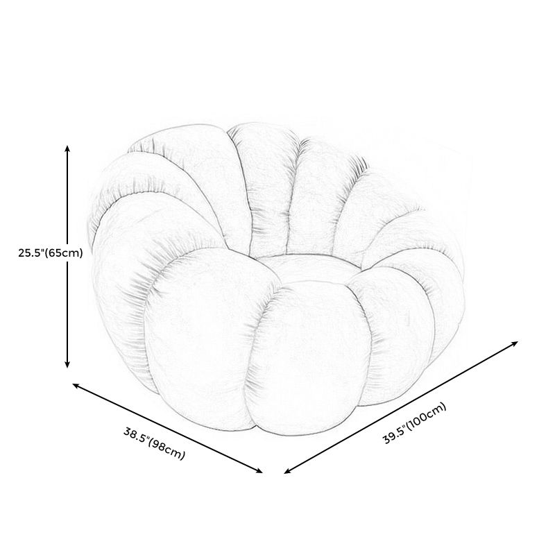 Modern Arm Chair, Wool Upholstered Fixed Back Accent Chair, 38.5"(W) X 39"(D) X 25.5"(H)