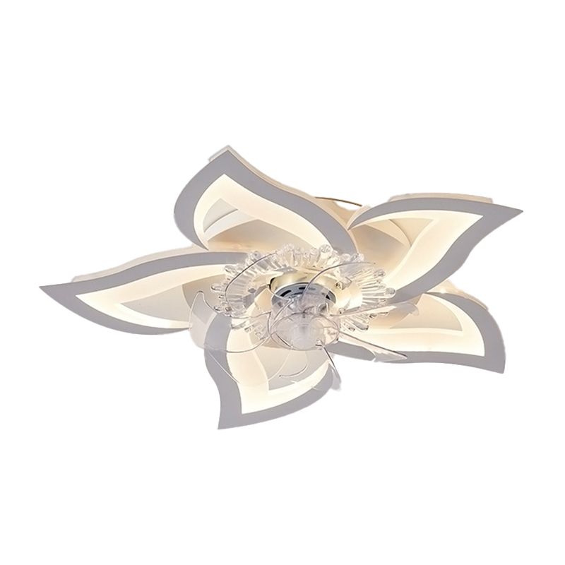 Multi Light Ceiling Fan Lighting Modern Style Metal Ceiling Fan Light for Dining Room