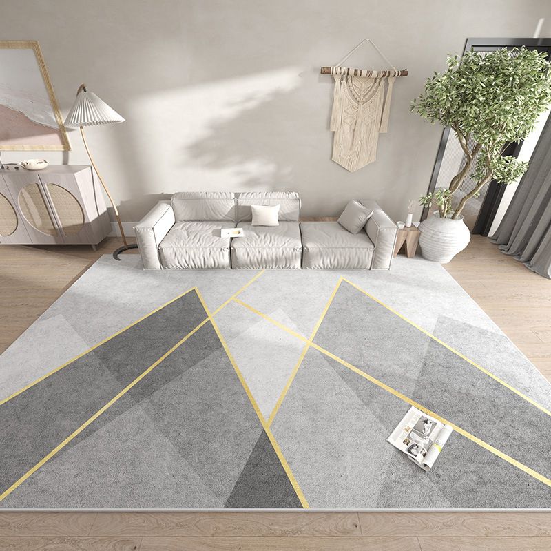 Tapis géométrique de style moderne Rapis polyester tapis résistant à la tache pour la décoration intérieure