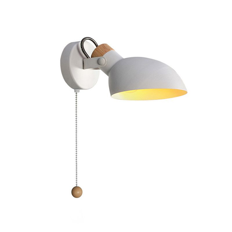 Modern Style Macaroon Wall Mounted Light Fixture Metal 1 Light Wall Lighting Fixtures