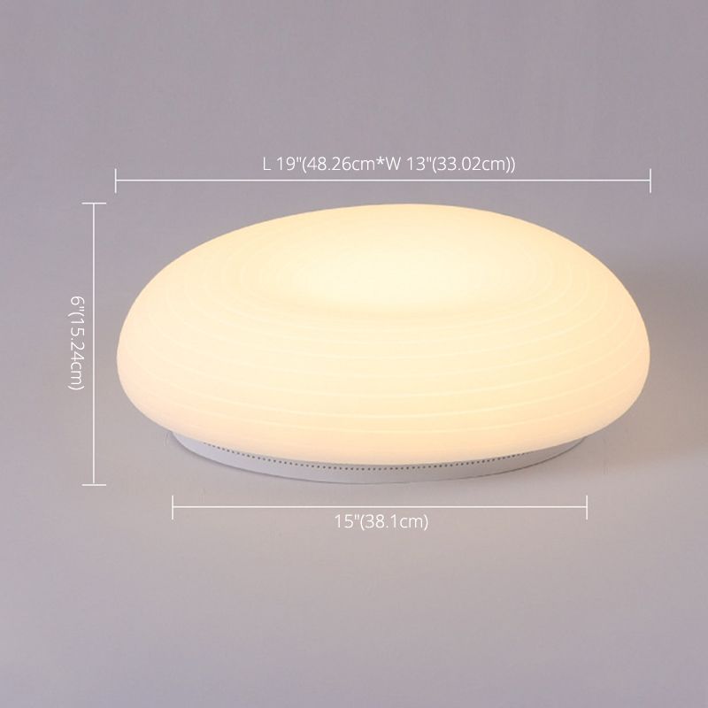 Kunststof kiezelvormige inbouw Cartoon LED witte plafondlamp voor slaapkamer