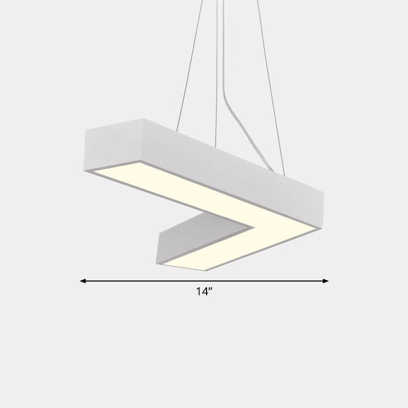 Plafond en forme de V Métal Light Light Light Simplicité LED LED FLUMER POUR RAPHER