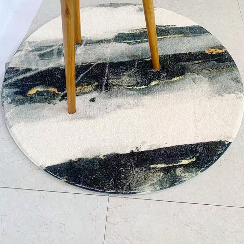 Brown Graphic Carpet Polyester Minimalist Carpet Stain Resistant Carpet for Home Decor