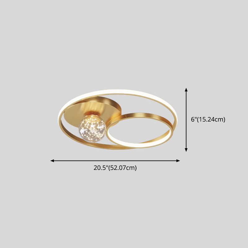 Rond métal LED encastré lampe unique chambre nouveau luminaire encastré moderne