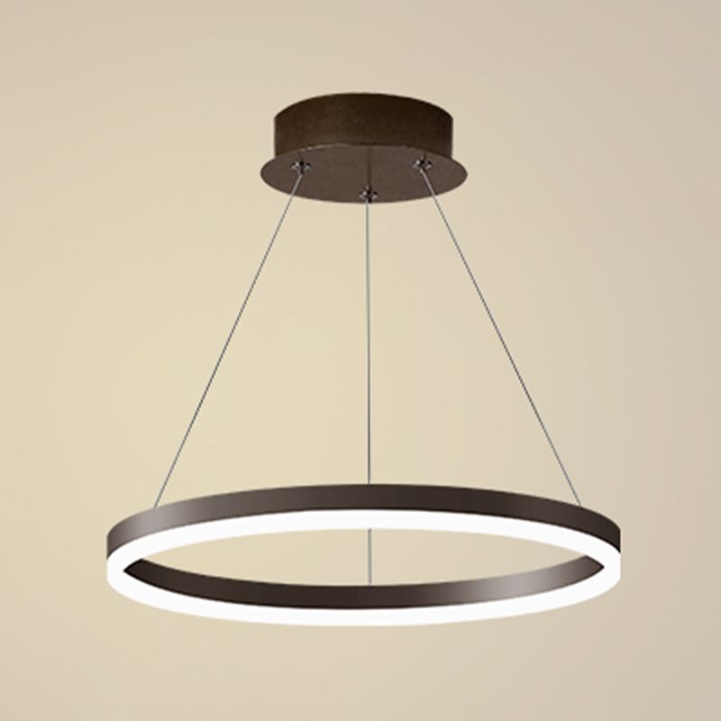 Forme de roue Métal Pendre Luminure de style moderne 1 Light Hanging Lightture