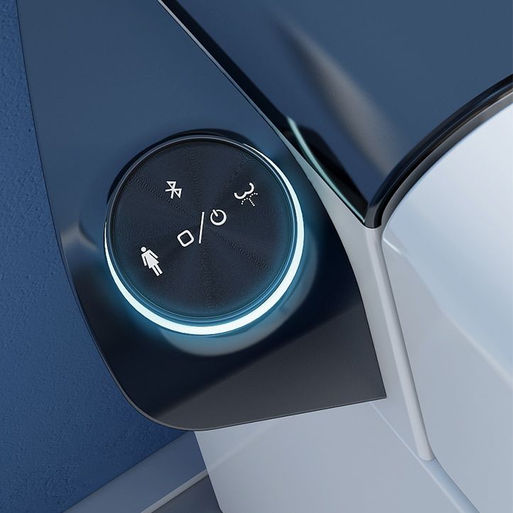 Modern Heated Seat Toilet Bowl Floor Mount ABS Toilet with Toilet Seat