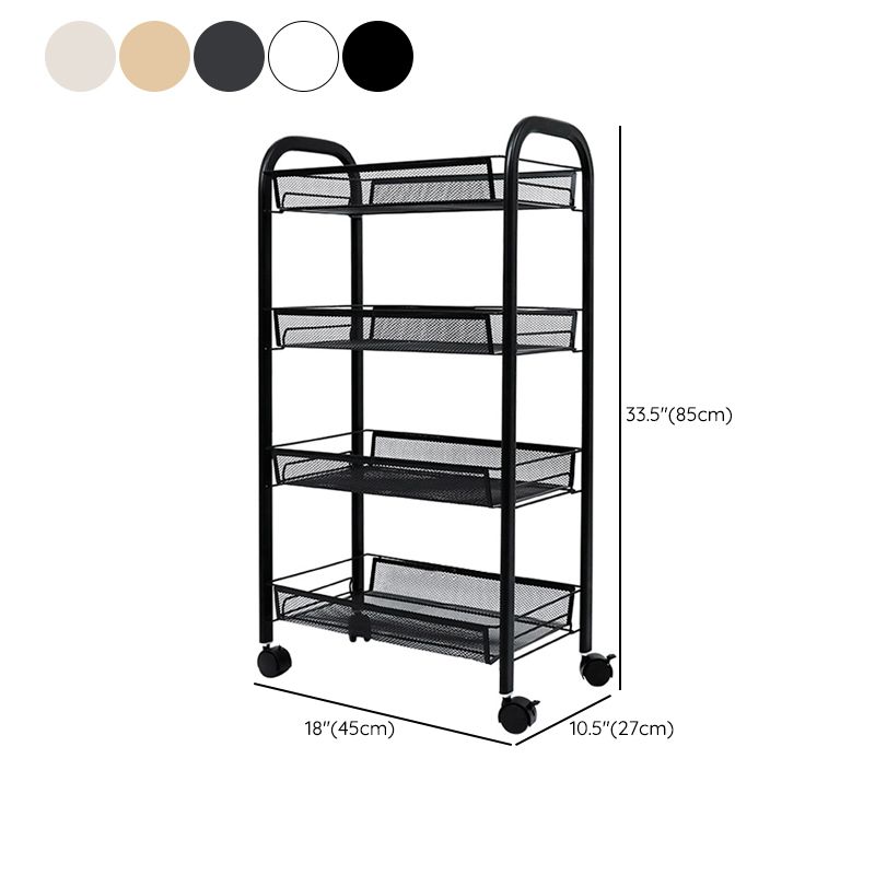 Standard Metal Bookshelf Contemporary Open Back Bookcase with Shelves