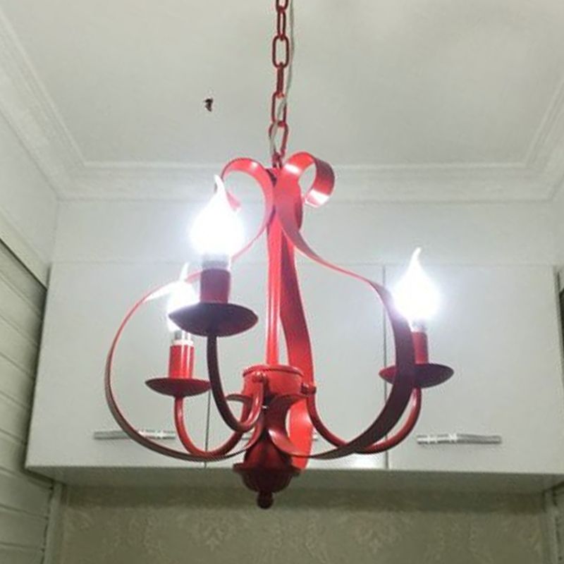 Lumières de lustre uniques traditionnelles Metal 3 Light suspension suspension