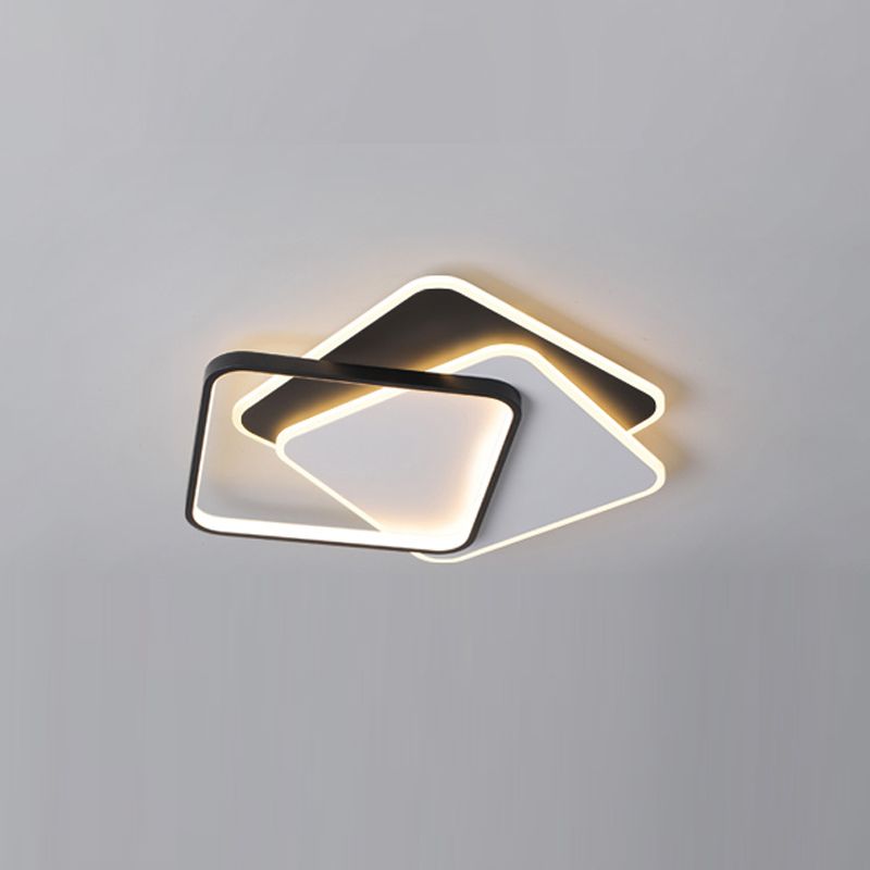 Luminaires de plafond encastrés contemporains à LED pour salon
