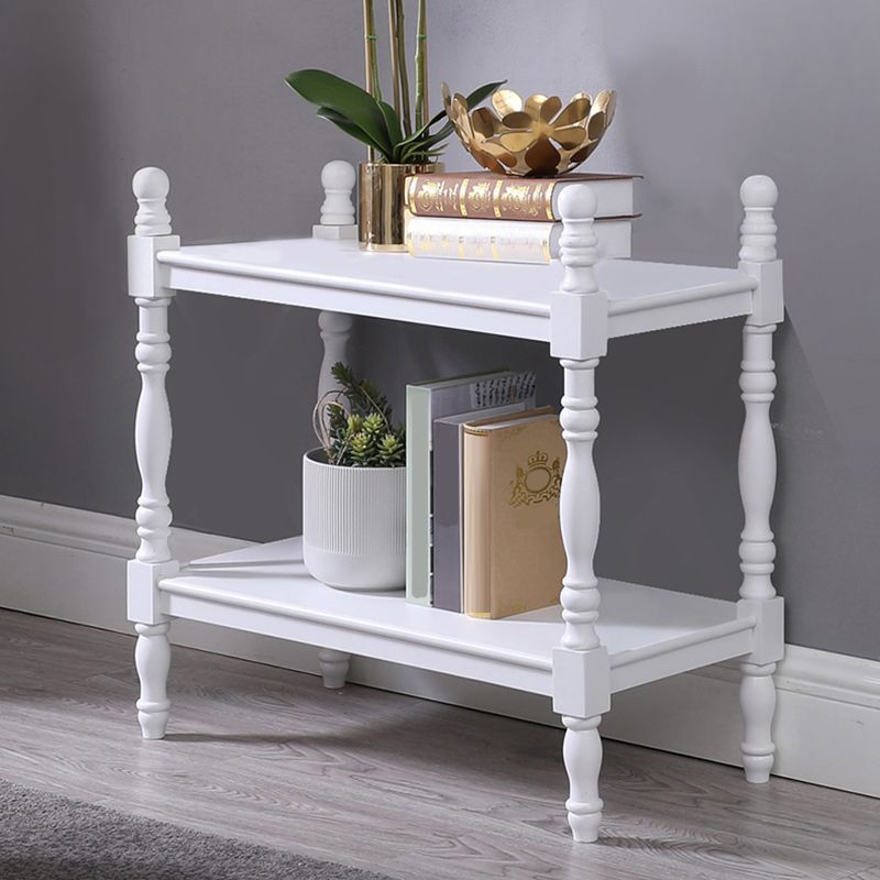 Modern Solid Wood Bookcase Home Office Bookshelf with Rectangular Shelves