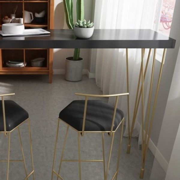 Glam Style Rectangle Counter Set 1/3 Pieces Solid Wood Bistro Set for Indoor