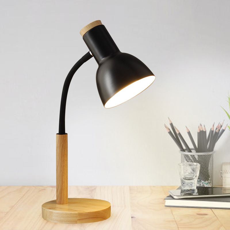 Lampe de table de nuit en métal en forme