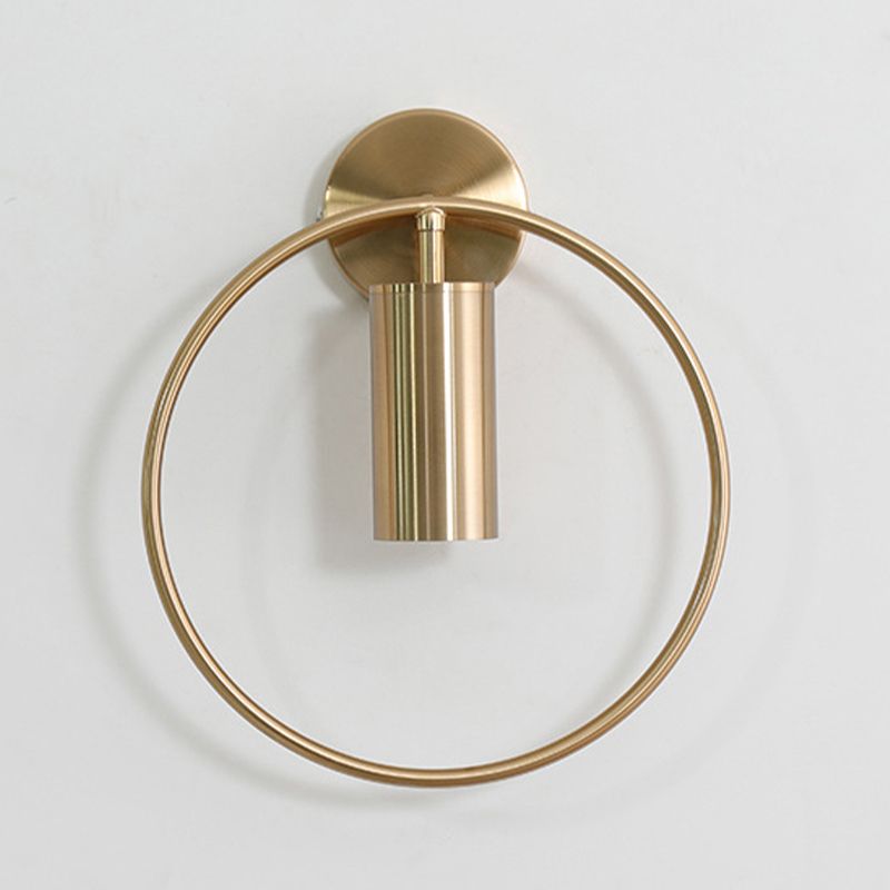 Post-Modern Wall Sconce Pivot Shade Sconce Lamp with Metal for Bedroom