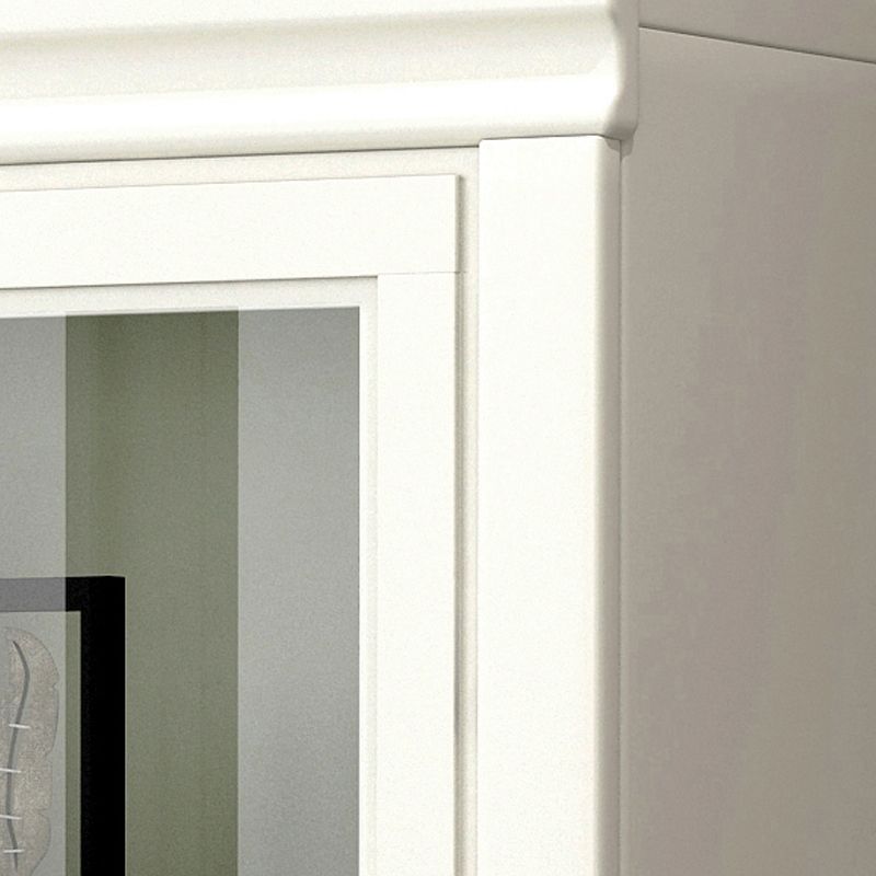 Wooden Barrister Bookcase Modern Closed Back Bookcase for Home Office