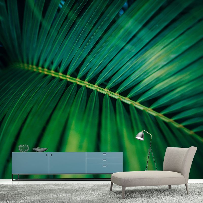 Vintage Wall Mural Tropical Plant Leaf Pattern Drawing Room Wall Mural