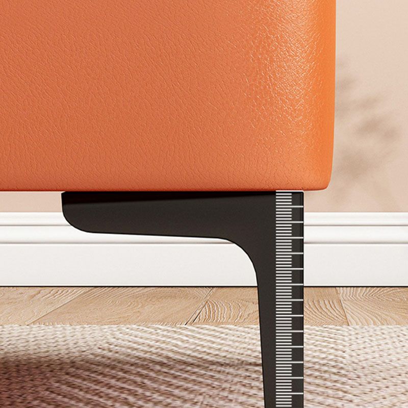 Water Resistant Modern Ottoman Whole Colored Faux Leather Square Ottoman