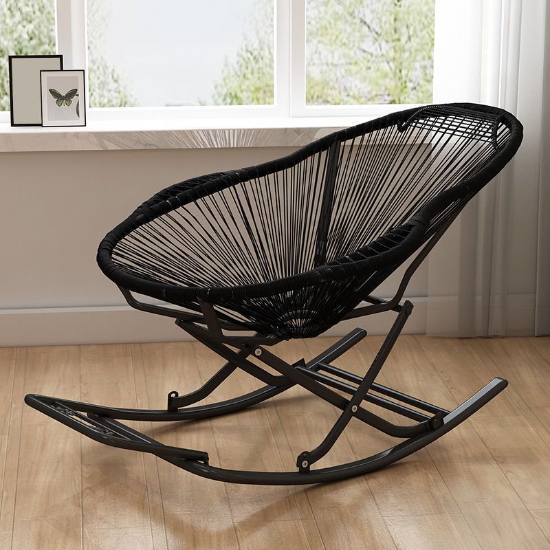 Simple Style Iron Base Balcony Lazy Chair Leisure Rocking Chair
