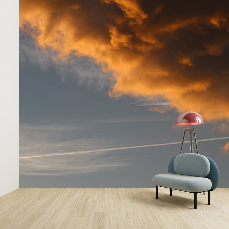 Cloudy Sky Wallpaper Mural Custom-Made Wall Covering for Sleeping Room