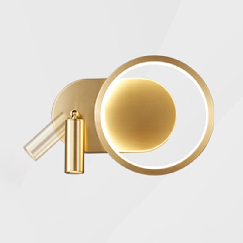 Simple Wall Lamp Modern LED Wall Mount Lamp with Silica Gel Shade for Bedside