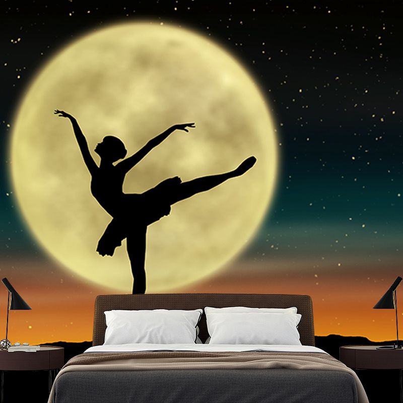 Graceful Dance Wall Covering for Dancing Room Waterproofing, Custom Size Available