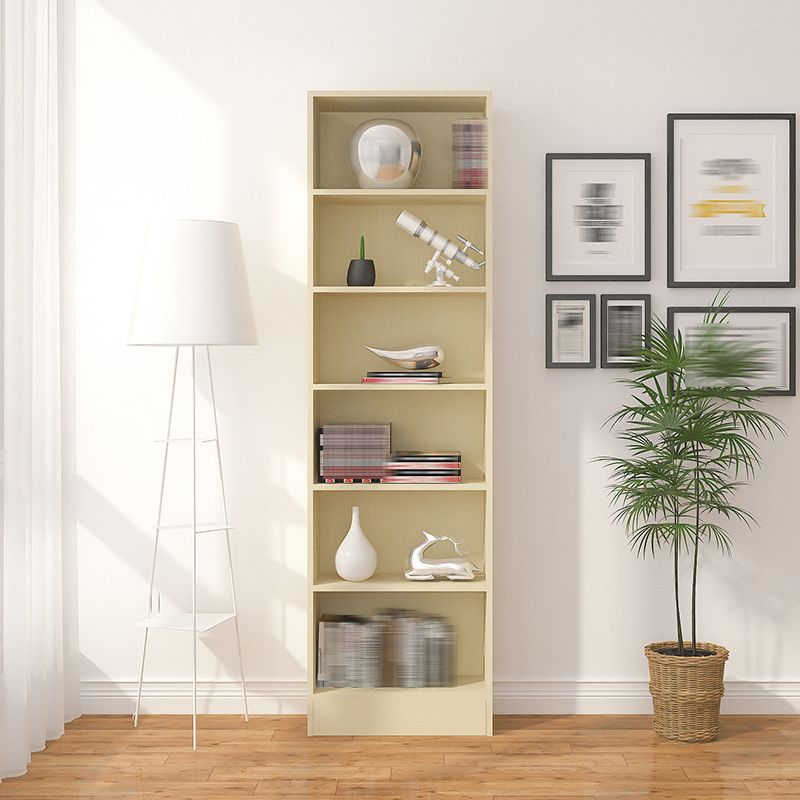 Contemporary Style Bookcase Closed Back Bookshelf for Home Office Study Room