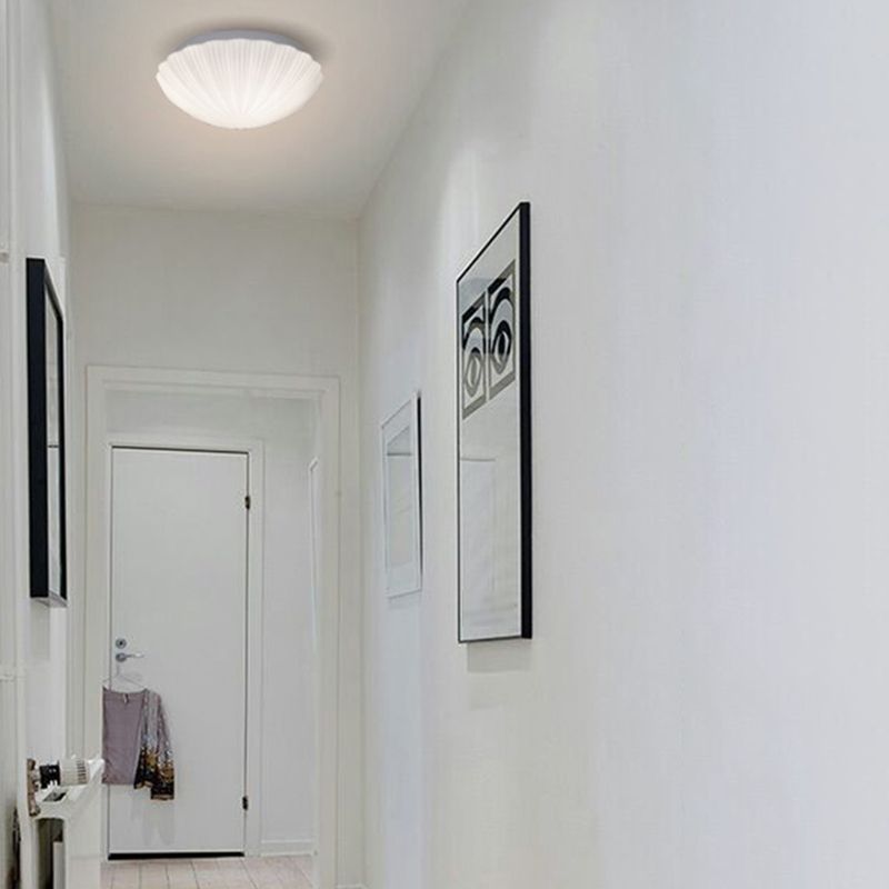 White Flush Mount Ceiling Light Nordic Simple Style Flush Light