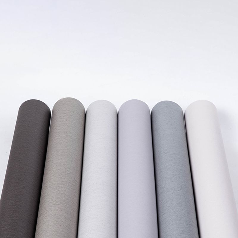 Modern Pure Color Wallpaper Roll Non-Woven Material Unpasted Multicolor Wall Art for Living Room