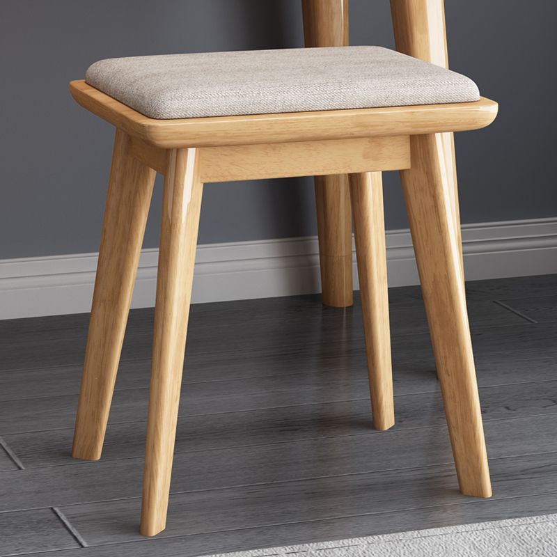 Make-up Vanity Standing Solid Wood 5 Storage Drawers Contemporary