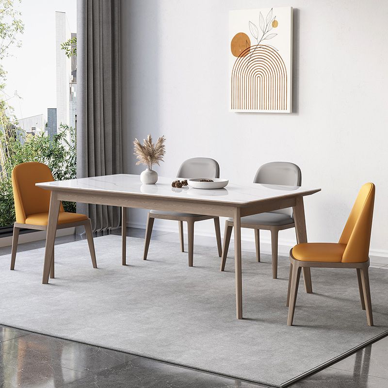 Modern Style 1/2/5/7 Pieces Dinette Set Solid Wood Dining Table and Chairs