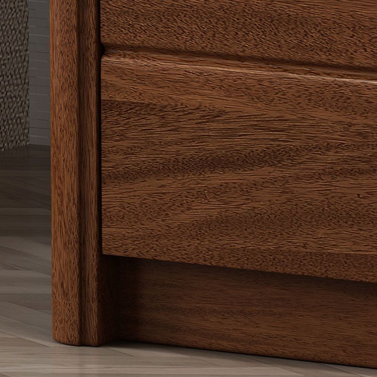 16" W Solid Wood Vertical Lingerie Chest Storage Chest Dresser with Drawers for Bedroom