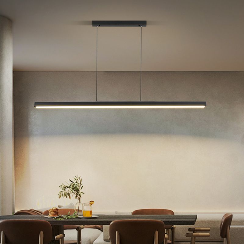 Simple Style Hanging Island Light Metal LED Hanging Lighting Fixture