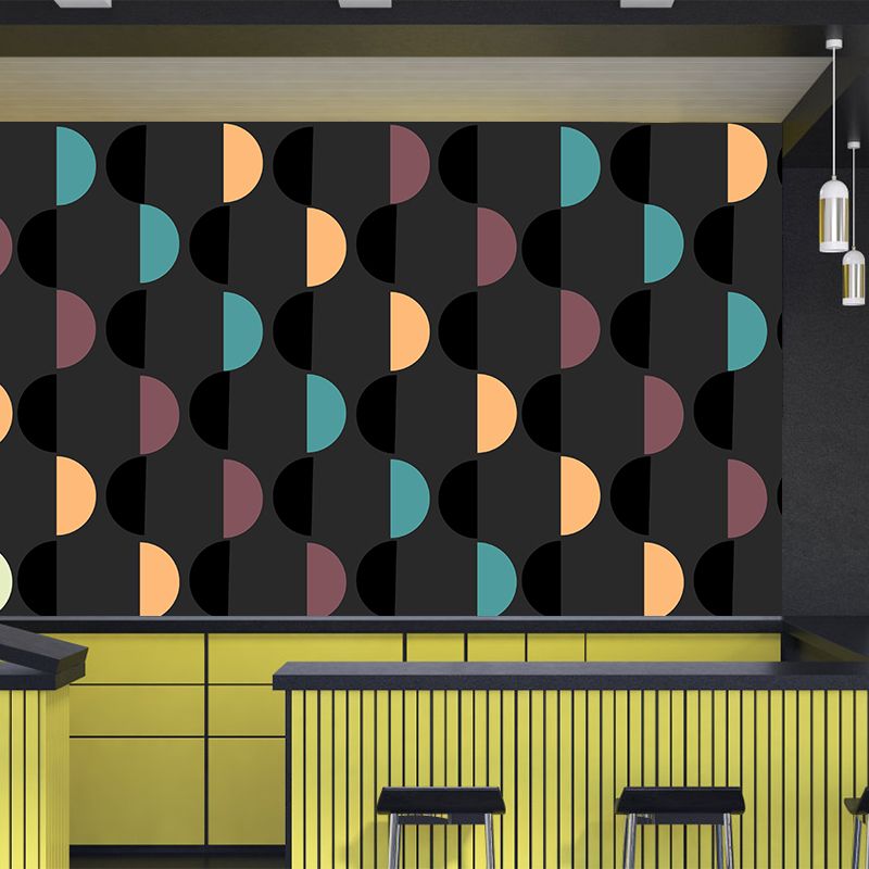 Soft Color Wall Mural Geometry Sleeping Room Home Decoration Wall Covering